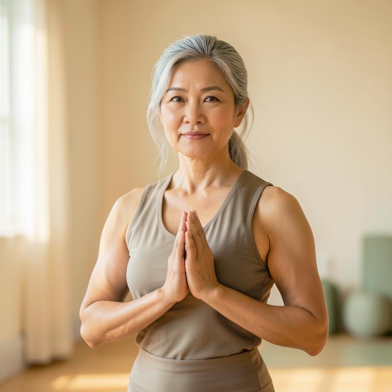 Hatha yoga class